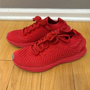NOBULL Allday Knit Running Sneaker M7.5 W9 Red Reflective